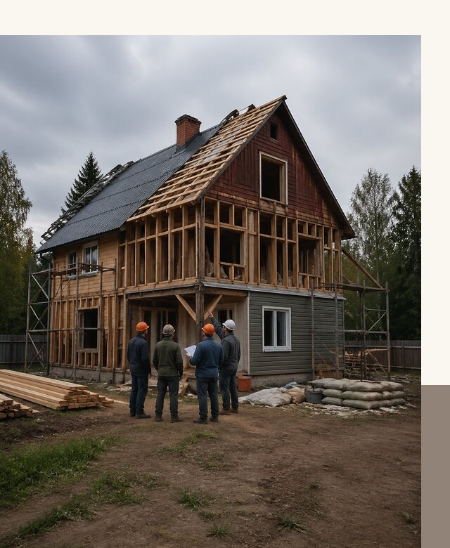 Реконструкция дачного дома в Крымске под ключ с проектом
