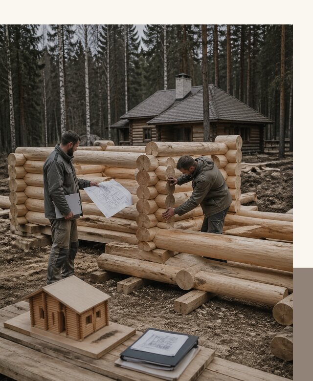 Проектирование и строительство домов из бревна в Крымске